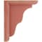 Ekena Millwork 3 1/2"W x 7"D x 9"H Hamilton Traditional Wood Vintage Decor Bracket, Salvage Red BKTWD03X07X09HARD - alternate 3